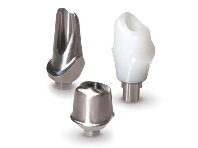 Custom implant abutments